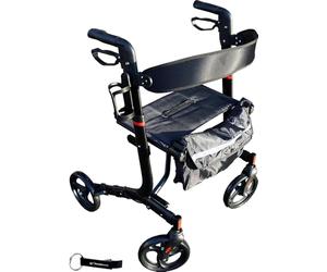 HEADNMORE® Bundle RIDDER® Andador Walker - Andador (125 kg, ancho del asiento: 46 cm, incluye llavero)