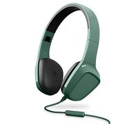 Headphones 1 Green Mic (Mic,Control Talk, Audio-In, Foldable), Verde