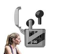 Headphones Bass Stereo Ear Buds - Earbud in-Ear Headphones, Mechanical Style Wireless Earbuds Ergonomic Design | Touch Control Hifi Stereo Deep Bass Cordless Earbuds for Family Friends Colleagues