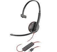 Headphones With Microphone Poly 8X214A6 Black NUEVO