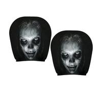 Headrest Cover 2 Piece Scary Face Design Horror Seat Guard