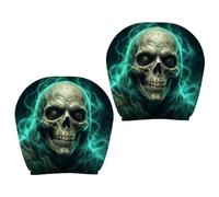Headrest Cover - 2 Pieces Halloween Spooky Reusable Interior Decor