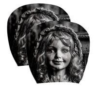 Headrest Covers for Car, Ghost Doll Breathable Stretch Soft Protector