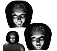 Headrest Covers for Car Ghost Face Full Coverage Protector