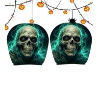 Headrest Covers for Cars, 2 Piece Halloween Scary Reusable Protector, Car