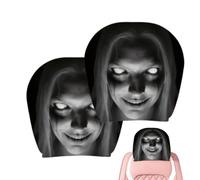Headrest Covers For Cars | 2-piece Spooky Non-Slip Soft Washable Protector
