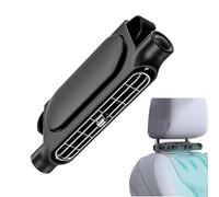 Headrest Fan Electric, 3-Speed High-Power Turbine Rechargeable Cooler | 3000mAh USB Charging Car Backseat Ventilador For Automotive Vehicle Road Trip Long Drive Hot Weather