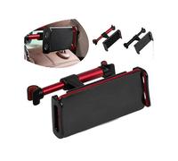 Headrest flat panel mobile phone holder 4-11 inch automatic seat Headrest phone holder supports adjustable flat panel mobile phone holder Red