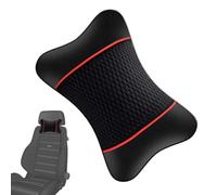 Headrest Pillow, Breathable Car Neck Support, Ergonomic Cervical Cushion, Seat Rest Accessory for Home Chair, Vehicle Travel, Alignment Aid, Elastic Strap Comfort