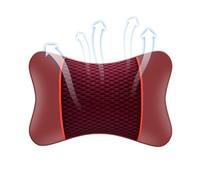 Headrest Pillow, Breathable Car Neck Support, Ergonomic Cervical Cushion, Seat Rest Accessory for Home Chair, Vehicle Travel, Alignment Aid, Elastic Strap Comfort