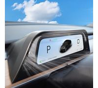 Heads Up Display para Tesla Model Y 2019-2024 & Model 3 2017-2023 9,66" pantalla - Diseño mejorado sin bloqueo AC Vent Block, Wireless CarPlay Android Auto, Blind Spot Alert