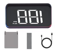 Heads Up Display, Windshield Speedometer, Car Projector Monitor, ajustable ángulo ancho pantalla Driving Safety Display for vehicles Real Time Speed Navigation compatible con Sturdy Use 12,5 x 8,5 x 4