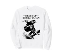 Heads Up Trucos Down (Skateboarding) Sudadera