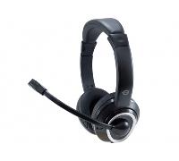 HEADSET CONCEPTRONIC POLONA CONEXION JACK 3.5MM MICROFONO FLEXIBLE CONTROL DE VOLUME COLOR NEGRO