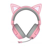 Razer Kraken Kitty V3 Pro - Auriculares inalámbricos RGB Kitty para Juegos - Orejas de Gato reactivas para Streaming - Diafragma 40mm - Hyperspeed Wireless y Bluetooth - THX Spatial Audio | Quartz
