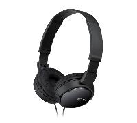 HEADSET SONY MDR-ZX110PK COMPACTOS CABLE 1.2m CONEXION JACK 3.5 CON CONTROL REMOTO COLOR NEGRO