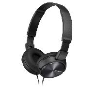 HEADSET SONY MDR-ZX310AP COMPACTOS MICROFONO INTEGRADO CABLE 1.2m CONEXION JACK 3.5 CON CONTROL REMOTO COLOR NEGRO