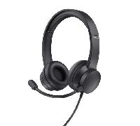 Trust Ayda Negros Auriculares USB con micrófono
