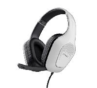 headset trust gaming gxt 415w zirox ligeros microfono plegable blancos 25147