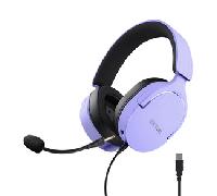 Auriculares Gaming con Micrófono Trust Gaming GXT 490 Fayzo/ USB 2.0/ Morados