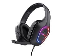 HEADSET TRUST GAMING GXT416 ZIROX CONEXION AUDIO Y MICROF DE 3,5 MMN PUERTO USB-A PARA LA ILUMIN
