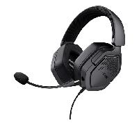 Trust Auriculares Gaming GXT 492 Carus – Micrófono extraíble, Jack 3.5 mm, Negro