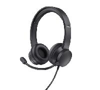 HEADSET TRUST HS-201 25373 USB MICROFONO PLEGABLE DIADEMA AJUSTABLE