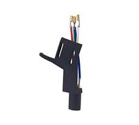 Headshell - Soporte para Tocadiscos con Brazo Recto ADC de 7 Pines, Color Negro