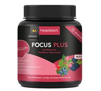 Headstart Polvo vegano para tu bebida energética Booster | Focus Plus de bayas del bosque 500 ml | alimento de astronautas sin cafeína para mayor concentración | aumenta el rendimiento | Booster de
