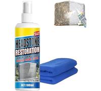 Headstone Restoration And Cleaning Spray, Headstone Cleaning & Restoration Spray - Remove Stains Instantly, Headstone Cleaner For Graves, Cleaning & Dirt