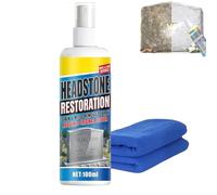 Headstone Restoration and Cleaning Spray,Stone Cleaner Gravestone Cleaning Kit Restoring and Protecting Tombstones - Tombstone Monument Cleaner for Granite Marble Cemetery Memorials