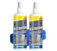 Headstone Restoration Cleaning Spray, Gravestone & Monument Cleaner,Headstone Restoration Kit for Granite and Marble Memorials (2Pcs)