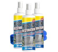 Headstone Restoration Cleaning Spray, Gravestone & Monument Cleaner, Removes Stains, Rust, and Dirt, Headstone Restoration Kit for Granite & Marble Memorials (3Pcs)