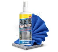 Headstone Restoration Cleaning Spray Kit - Gentle Monument & Tombstone Cleaner Solution Restores Natural Stone Luster Without Scrubbing - Safe for Granite & Marble (100ml/3.4oz) (1PC)