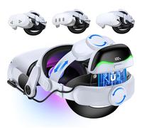 Headstrap para Meta Quest 3S/Quest 3/Quest 2 con batería de 10000 mAh, correa de repuesto ajustable para diadema Elite para auriculares VR para mayor agarre y comodidad para consolas de realidad