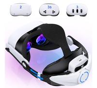 Headstrap para Meta Quest 3S/Quest 3/Quest 2 con batería de 10000 mAh, correa de repuesto ajustable para diadema Elite para auriculares VR para mayor agarre y comodidad para consolas de realidad