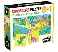 HEADU 8+1 Dinosaurs Juego Educativo Animales Prehistóricos. Puzzle Infantil Recomendado niñas de 2 a 5 años, Color Multiple, Large (IT22243)