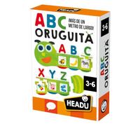Headu - ABC Oruguita Juego Educativo Montessori | Juegos de Mesa 3 Años para Aprender a Leer | Juegos Educativos Niños 3 Años | Juego de Letras | Regalo Niño 3 Años