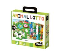 Headu Fournier lotto Montessori. Juego Educativo Recomendado niñas de 2 a 5 años. Aprende a Jugar en compañía y socializar Mientras Conoce los Animales. (MU22847)