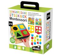 Headu Caja sensorial Montessori - Sentido del Tacto, destreza, observación y lógica para niños pequeños: Juego Educativo para niños de 2 a 4 años, versión Alemana (DE60728)