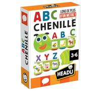 HEADU - Chenille ABC - Autocorrectivo y Más de Un Metro de Largo | Juego Educativo Alfabeto 3-6 Años, Aprender a Leer y Escribir, Asociación Letra Imagen, Motricidad Fina, Juego Escolar, Hecho en