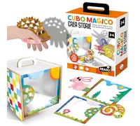 Headu Cubo Mágico CREA Historias CREA Y Proyecta Tu Espectáculo It57267 Juego Educativo para Niños 3-6 Años Made in Italy