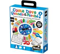 Headu El Gran Juego De Donde como Cuándo Y por Qué con Más De 1000 Temas De La Escuela Primaria It57069 Juego Educativo para Niños 5-10 Años Made In Italy