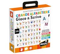 HEADU - Escritura guiada de Gran alfabetista - Prescritura, Alfabeto y Palabras | Juego Educativo para niños de 3 a 6 años, aprende a Leer y Escribir calcando Las Letras en Hueco, Idea Regalo