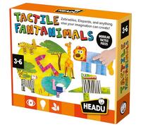 HEADU Fantanimals táctiles | Juguetes educativos, rompecabezas de animales de fantasía, juegos de imaginación, edades de 3 a 6 años, rompecabezas de animales