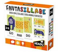 Headu Fantasillabe Juega con sílabas y CREA Animales fantásticos It51548 Juego Educativo para niños 3-6 años Made in Italy