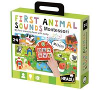 Headu - First Animal Sounds Montessori 2 Años | Puzzle 2 Años 6 Animales | Juegos Educativos Niños 2 Años con Sonidos | Puzles Niños 2 Años A 4 Años