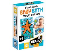 Headu - Flashcards Baby Bath | Juegos Infantiles De 1 A 3 Años | Juegos Bebe 1 Año O Más | Juego De Cartas Que Cambian De Color con El Agua | Juegos Educativos Niños 1 Año A 3