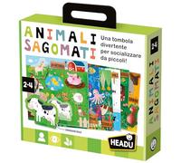 Headu- Gli Animali Sagomati Juego, Multicolor (IT21932)