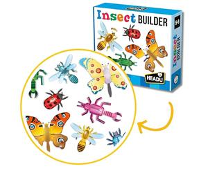Headu - Juego de Constructor de Insectos, Juegos de Aprendizaje, Juguetes de Aprendizaje para niños, reconocimiento de Insectos, construcción de estructuras de Insectos, Edad de 5 a 8 años